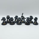 Warhammer Horus Heresy: Space Marine Raven Guard MKIV Tactical Squad - Painted (AT170)