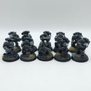 Warhammer Horus Heresy: Space Marine Raven Guard MKIV Tactical Squad - Painted (AW125)