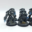 Warhammer Horus Heresy: Space Marine Raven Guard Veteran Squad - Painted (AC197)