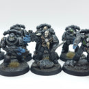 Warhammer Horus Heresy: Space Marine Raven Guard Veteran Squad - Painted (AC197)