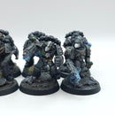 Warhammer Horus Heresy: Space Marine Raven Guard Veteran Squad - Painted (AC197)
