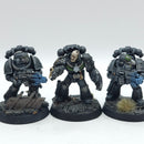 Warhammer Horus Heresy: Space Marine Raven Guard Veteran Squad - Painted (AC197)