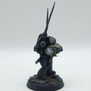 Warhammer Horus Heresy: Space Marine Raven Guard Master of Signals - Painted (AQ083)