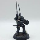 Warhammer Horus Heresy: Space Marine Raven Guard Master of Signals - Painted (AQ083)