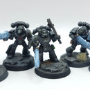 Warhammer Horus Heresy: Space Marine Raven Guard Support Squad - Painted (AD026)