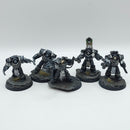 Warhammer Horus Heresy: Space Marine Raven Guard Terminators and Praetor - Painted (AT126)