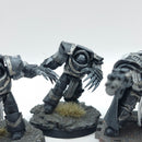 Warhammer Horus Heresy: Space Marine Raven Guard Terminators and Praetor - Painted (AT126)