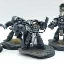 Warhammer Horus Heresy: Space Marine Raven Guard Terminators and Praetor - Painted (AT126)