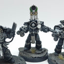 Warhammer Horus Heresy: Space Marine Raven Guard Terminators and Praetor - Painted (AT126)