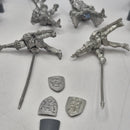 Warhammer the Old World Bretonnian Grail Knights x4 - Metal AD221
