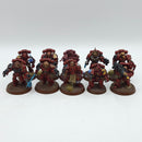 Warhammer 40k: Space Marines Blood Angels Tactical Squad - Painted (BH147)