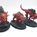 Warhammer Age of Sigmar: Blades of Khorne Flesh Hounds - Painted (AJ230)