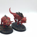 Warhammer Age of Sigmar: Blades of Khorne Flesh Hounds - Painted (AJ230)