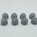 Warhammer Horus Heresy: Space Marines Iron Warriors MKIII Shoulder Pads (BJ216)
