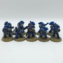 Warhammer 40k: Space Marines Ultramarines Tactical Marines -  Painted (AE181)