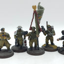 Warhammer 40k: Astra Militarum Cadian Command Squad - Painted (AQ081)