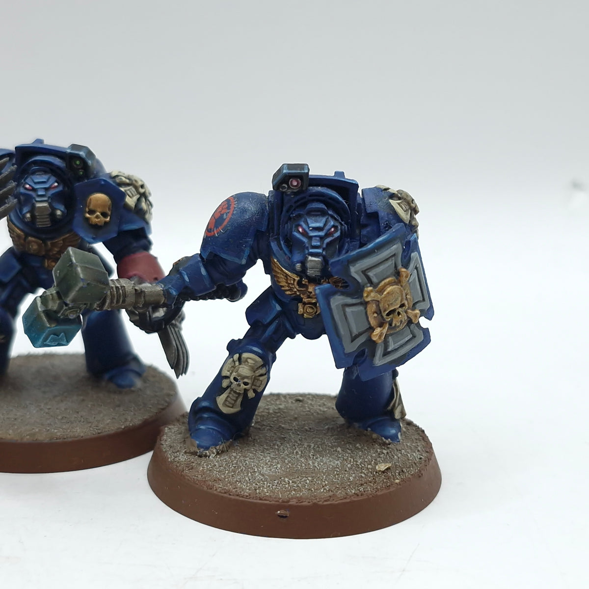 Warhammer 40k: Space Marine Crimson Fists Assault Terminators - Well Painted (BH190)