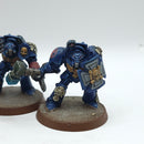 Warhammer 40k: Space Marine Crimson Fists Assault Terminators - Well Painted (BH190)