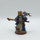 Warhammer 40k: Space Marine Crimson Fists Librarian - Well Painted (BH144)