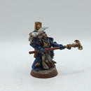 Warhammer 40k: Space Marine Crimson Fists Librarian - Well Painted (BH144)