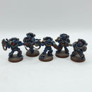 Warhammer 40k: Space Marine Crimson Fists Metal Sternguard Veterans - Well Painted (AP018)