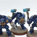 Warhammer 40k: Space Marine Crimson Fists Assault Terminators - Well Painted (AD105)