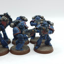 Warhammer 40k: Space Marine Crimson Fists Tactical Marines - Well Painted (AF059)