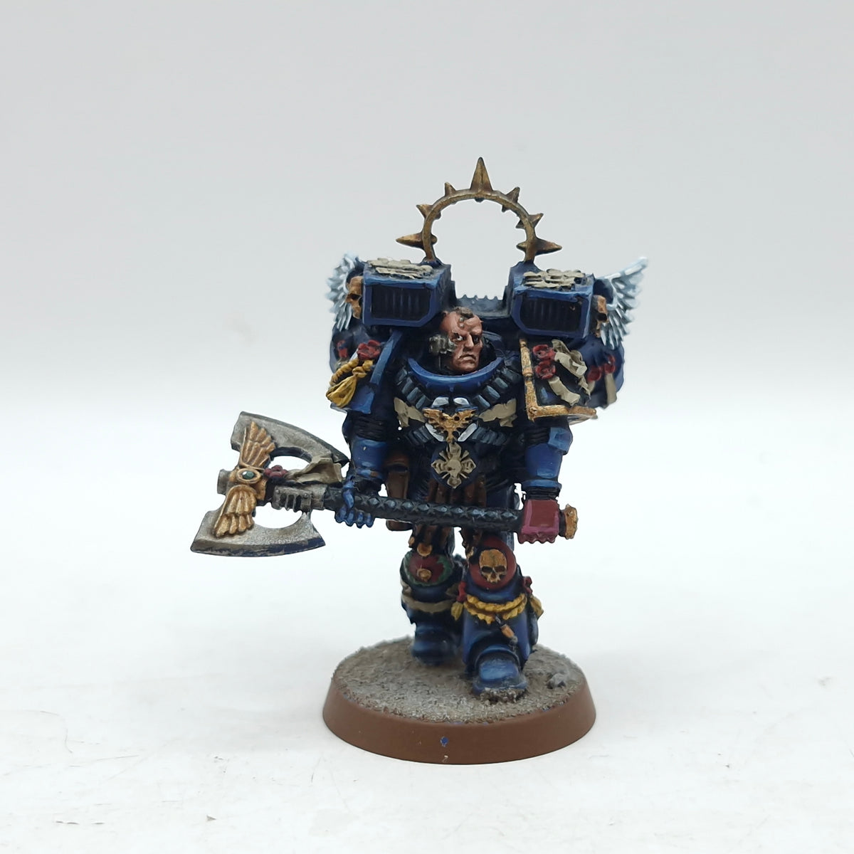 Warhammer 40k: Space Marine Crimson Fists Lord Executioner - Well Painted (AT141)