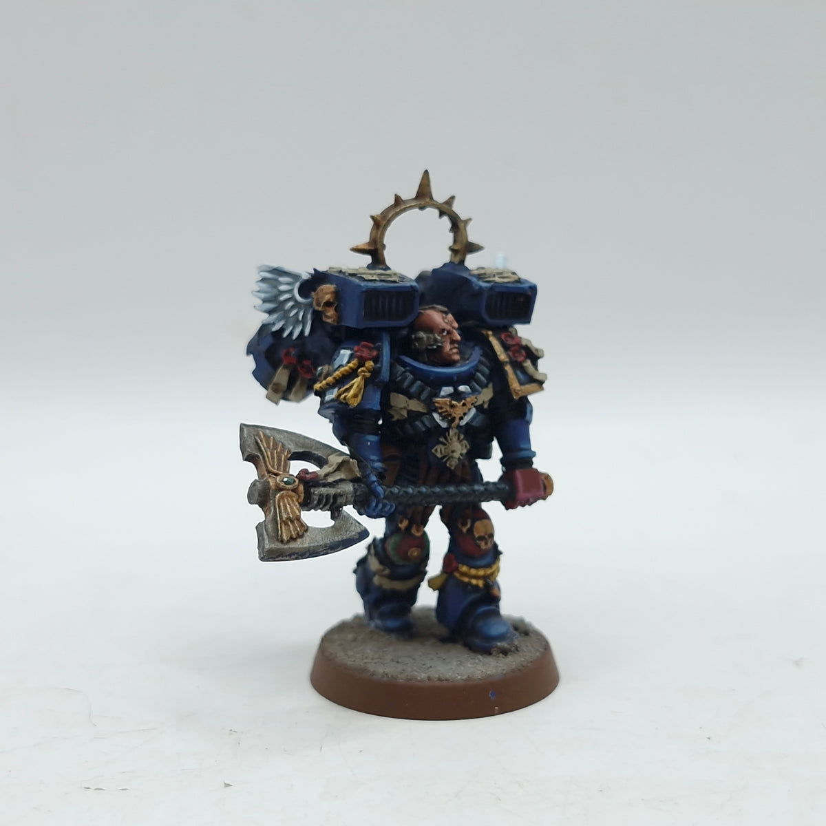Warhammer 40k: Space Marine Crimson Fists Lord Executioner - Well Painted (AT141)