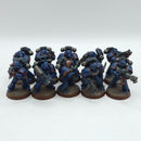Warhammer 40k: Space Marine Crimson Fists Tactical Marines - Well Painted (AE089)