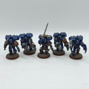Warhammer 40k: Space Marine Crimson Fists Vanguard Veterans - Well Painted (AZ190)