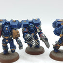 Warhammer 40k: Space Marine Crimson Fists Vanguard Veterans - Well Painted (AZ190)