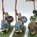 Warhammer The Old World/Fantasy: Metal Savage Orc Boar Boyz OOP - Well Painted (AH125)