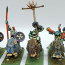 Warhammer The Old World/Fantasy: Metal Savage Orc Boar Boyz OOP - Well Painted (AH125)