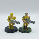 Warhammer 40k: Imperial Guard Metal Mordian x2 Flamers OOP Rare (AN008)