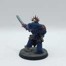 Warhammer 40k: Space Marines Crimson Fists Captain - Painted (AH071)