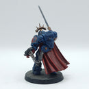 Warhammer 40k: Space Marines Crimson Fists Gravis Captain - Painted (AD061)