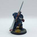 Warhammer 40k: Space Marines Crimson Fists Gravis Captain - Painted (AC186)