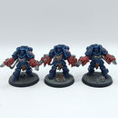 Warhammer 40k: Space Marines Crimson Fists Aggressors - Painted (AD207)