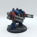 Warhammer 40k: Space Marines Crimson Fists Dreadnought with Autocannons - Painted (AP037)