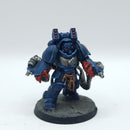 Warhammer 40k: Space Marines Crimson Fists Aggressors - Painted (BH012)