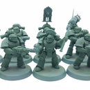 Warhammer Horus Heresy: Space Marines Old MKIII Support Squad with Meltaguns (AC083)