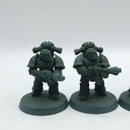 Warhammer Horus Heresy: Space Marines Old MKIII Support Squad with Flamers (AD251)