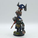 Warhammer 40k: Orks Nob with Waaagh Banner OOP - Painted (AD106)