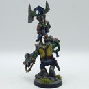 Warhammer 40k: Orks Nob with Waaagh Banner OOP - Painted (AD106)