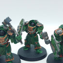 Warhammer Horus Heresy: Space Marines Salamanders Firedrake Terminator Squad - Part Painted (BH214)