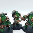 Warhammer Horus Heresy: Space Marines Salamanders Pyroclast Squad - Part Painted (BH213)