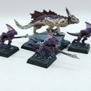 Warhammer The Old World: Lizardmen Metal Salamander and Handlers - Painted (BH225)