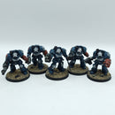 Warhammer 40k: Space Marine Crimson Fist Terminators - Painted (BC218)