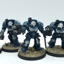 Warhammer 40k: Space Marine Crimson Fist Terminators - Painted (BC218)